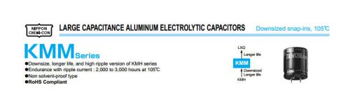 30pcs nippon chemi-con ncc kmm 450v 120uf electrolytic capacitor 25x30mm 105°c for sale