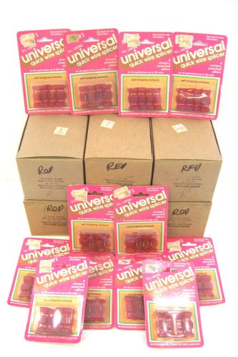 Lot 84 red quick wire splicer red for awg 18-22 gage wire 300v pigtail trap nos for sale