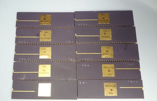 Lot of 10 x Vintage TMS SBP9900AMJ Gold Cap 64 Pins Chips