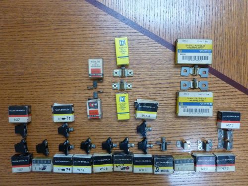 21 allen bradley, square d, cutler-hammer heaters, new surplus free shipping for sale