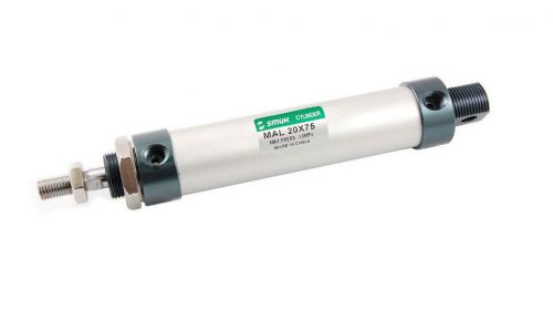 20mm bore 75mm stroke aluminum alloy pneumatic mini air cylinder for sale