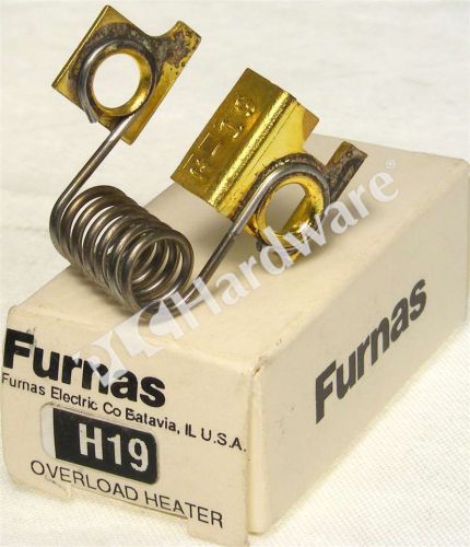 New Furnas H19 Thermal Overload Heater Element  4.46-4.89A, Qty