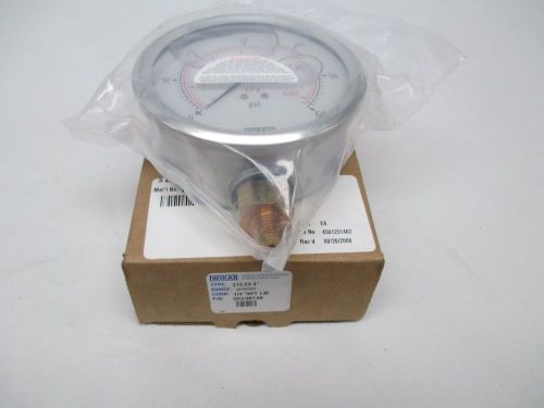 New wika 50238248  pressure 0-60psi 213.53 4in face 1/4in npt gauge d301255 for sale