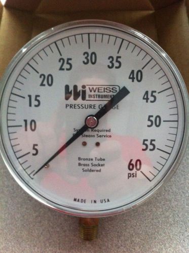 Weiss instruments,pressure gauge,0-60 psi,1/4npt/lm for sale