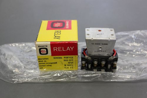 New ohmite gen purp relay dox-187t 4pdt 10a 110vac  (s10-3-206c) for sale