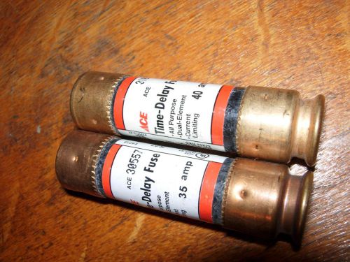 Fusetron bussmann fuse frn-r-35 35 amp and 40 125v 250 v new no box 3/4&#034; x 3&#034; for sale