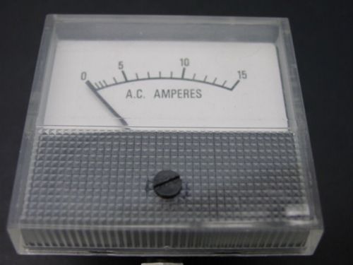 0 - 15 AC power Amperes square panel gauge Shurite 8508 alternative power system
