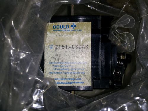 GOULD 2151-CSDAB NEW IN BOX 3 PHASE OVERLOAD RELAY 1.0-1.2 TRIP 600V #A1