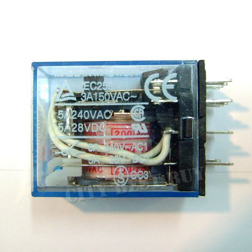 15 pcs omron my4nj j my4n my4 hh54p-l ac 220v 14pin 5a power relay coil 4pdt for sale