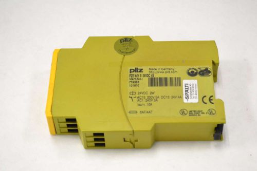 Pilz pzex4v-3/24vdc-4s safety relay 230v-ac 24v-dc 2w 16a amp b352569 for sale