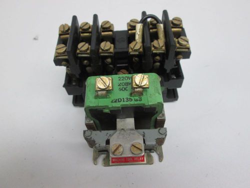 GENERAL ELECTRIC CR2810A 14DE MACHINE TOOL RELAY 220V-AC 10A AMP D259027