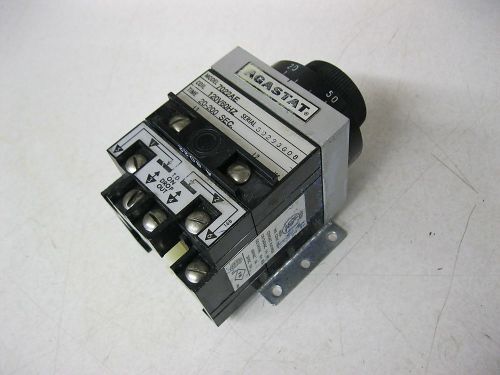 AGASTAT Timing Relay 7022AE 120vac 20-200 sec Time Delay on Drop Out
