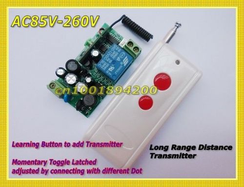 AC110V Remote Control Switch LED Light Lamp Remote ON OFF System Long Range Tran
