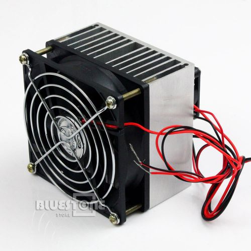 Thermoelectric peltier refrigeration cooling system kit cooler fan &amp; tec1-12706 for sale