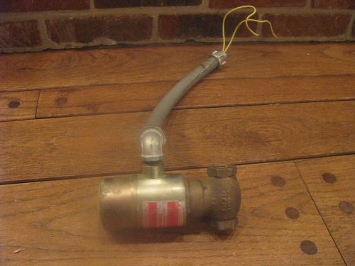 Jd gould q-3 bronze globe 120v-ac 1/2&#034; npt solenoid valve/water tight conduit for sale
