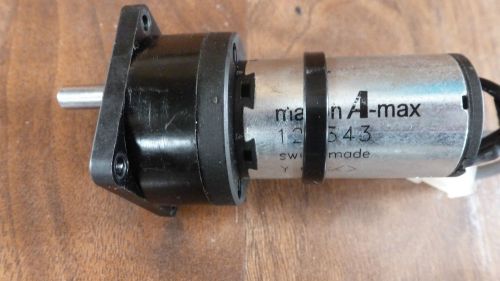 MAXON A-MAX DC MOTOR GEARMOTOR SWISS MADE  MODEL: 124343  *NICE CONDITION*