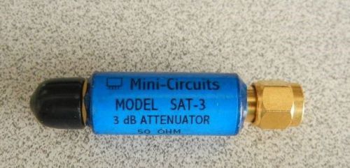 Mini-Circuits SAT-3 3dB Attenuator 50 ohm DC to 1500 MHz 188