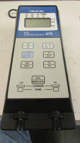 Wavetek rtd 475 calibrator/indicator used br for sale