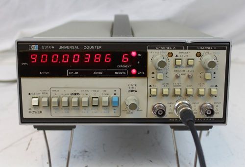 HP 5316A 1 GHz Frequency Counter w/ Option 001 TCXO &amp; 003 Channel C Agilent