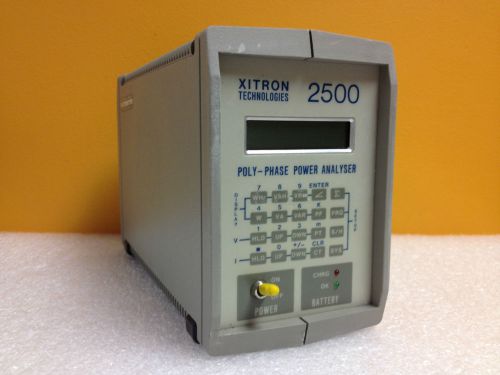 Xitron 2500W Poly-Phase Power Analyzer, GPIB, (No Batteries or Charging Port)