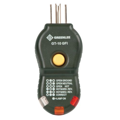 Greenlee GT-10GFI Polarity Cube Receptacle Tester