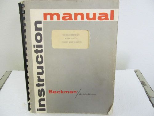 Beckman (Berkeley Div.) 7161-B Preset EPUT Meter Instruction Manual w/schem