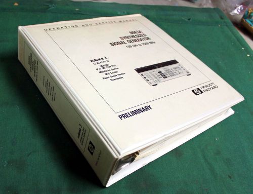 HP 8663A  OPERATING AND SERVICE  MANUAL VOLUME 3