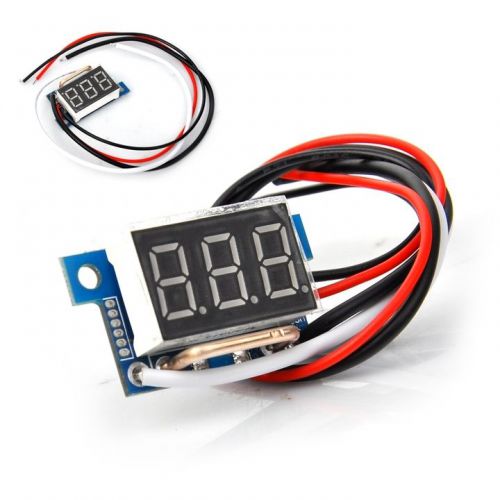 DC 0-10A  Three Red LED Digital Ammeter AMP Portable Current Panel Meter 0.36&#039;&#039;