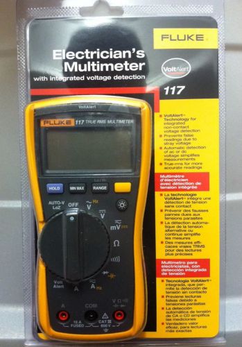 New fluke 117 electrician&#039;s multimeter with integrated voltage detection for sale