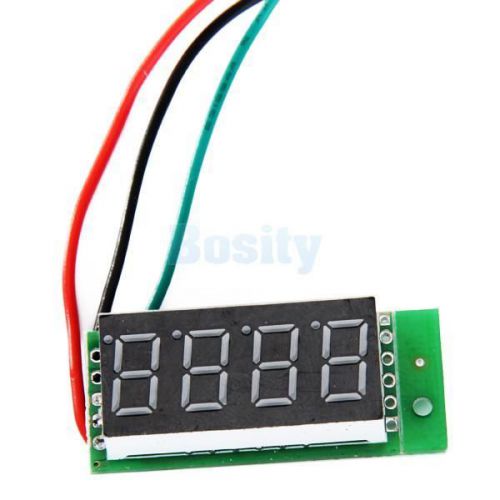 0.36 inch dc 0-33v blue led panel 4 digital display voltage meter voltmeter for sale
