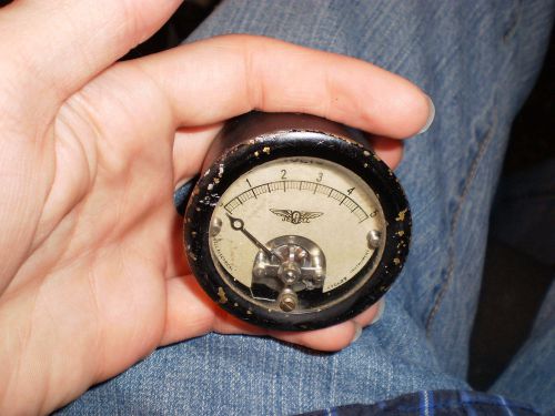 Vintage Jewell Volts Meter Pattern No 135 Airplane Gauge