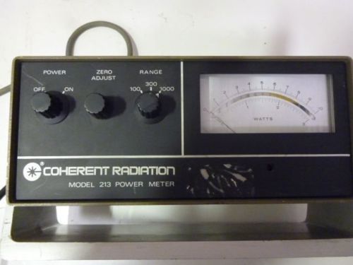 Coherent 213 analog power meter supply and readout  ranges upto 100 watt l260 for sale