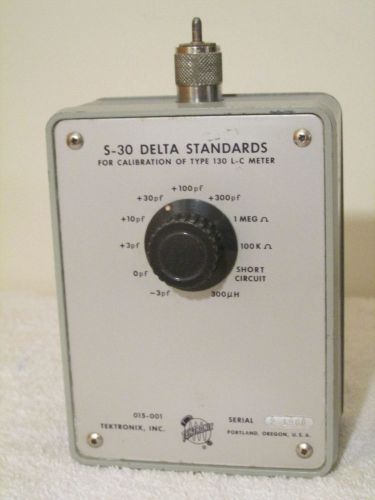 Tektronix    S-30 Delta Standards      ( use w/ 130 LC Meter)