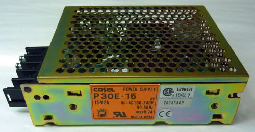 Cosel p30e-15 15v 2a power supply unit assembly 15v2a for sale