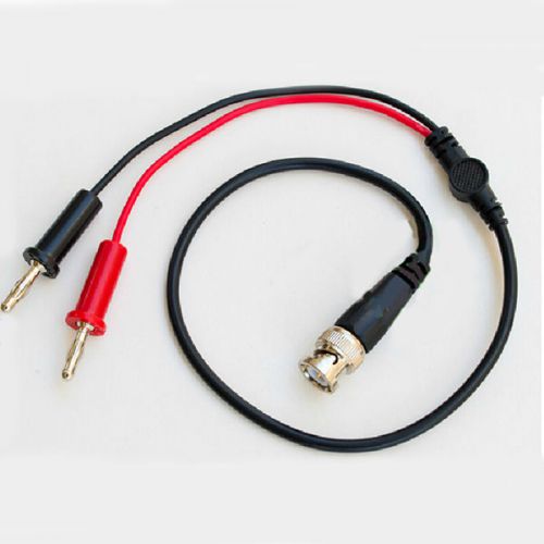 2set Pure Copper BNC Connector 4mm 2 Banana Plug Test Cable Leads Y Cable 110cm