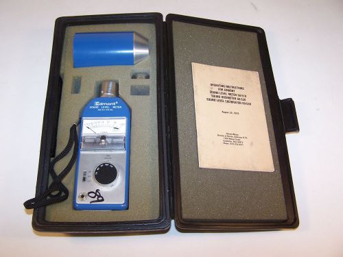 EDMONT 60-510 Sound Level Meter &amp; 60-535 Calibrator w/ Case (Kit 60-540)