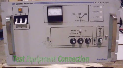 California Instruments 4503L AC Power Source - As Is