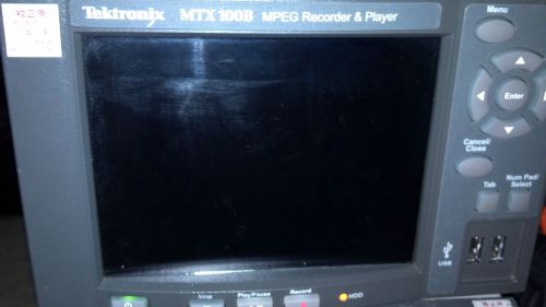 Tektronix MTX100B MPEG Player &amp; Recorder