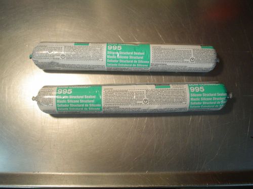 2ct lot dow corning 995 silicone structural sealant tubes black 20 fl oz each