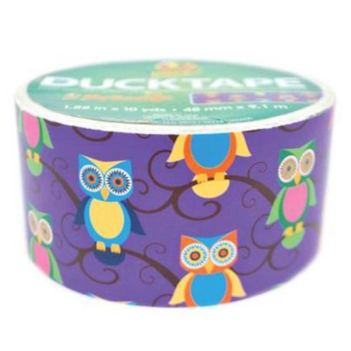 Duck Tape Owls Pattern Duct Tape 1.88&#034; x 10yd 282116