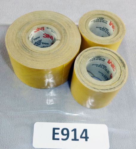3M SCOTCH VARNISHED CAMBRIC TAPE WITH ADHESIVE 1.5&#034; X 2520 3 Rolls