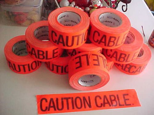 10 rolls pro  gaffers tape safety orange