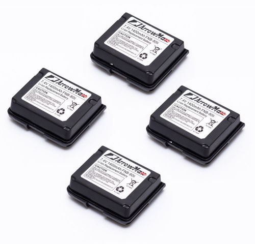 4 pcs FNB-80Li/58Li Battery for Yaesu Vertex   VX-5 VX-6 VX-7 XA-700/710 HX460