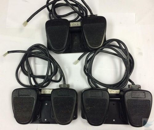 Lot of 3 clipper sp-522-327 twin master foot switch pedals for motorola radios for sale