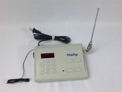 Command Communications Private Page System Base PS 102 W/ antenna PrivatePage