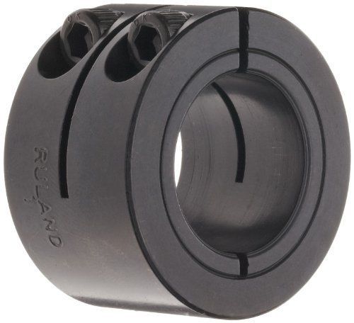 Ruland WCL-14-F One-Piece Clamping Shaft Collar  Double Wide  Black Oxide Steel
