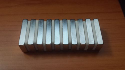 CMS Magnetics 10pcs N50 1&#034; x 1/2&#034; x 3/16&#034; Block Neodymium Magnets