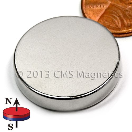Neodymium Magnets N45 Dia 1 X 1/5&#034; Strong NdFeB Rare Earth Magnetic Lot 100