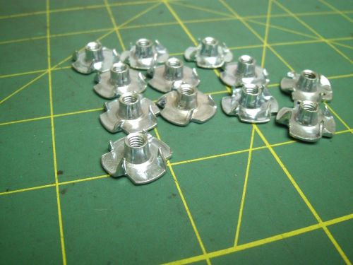 TEE NUTS INSERTS FOR WOOD M4 X 0.7 FOUR PRONGS BARRELL 5 MM LONG (QTY 12) #57271