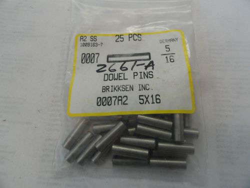 M5 X 16MM Stainless Steel Dowel Pins, M5116PD-SS